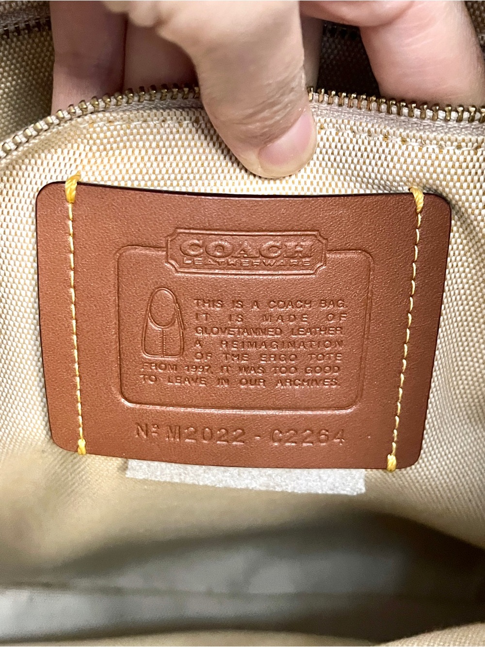 Coach Ergo 33 C2264 re-edition - Picture 6 of 11